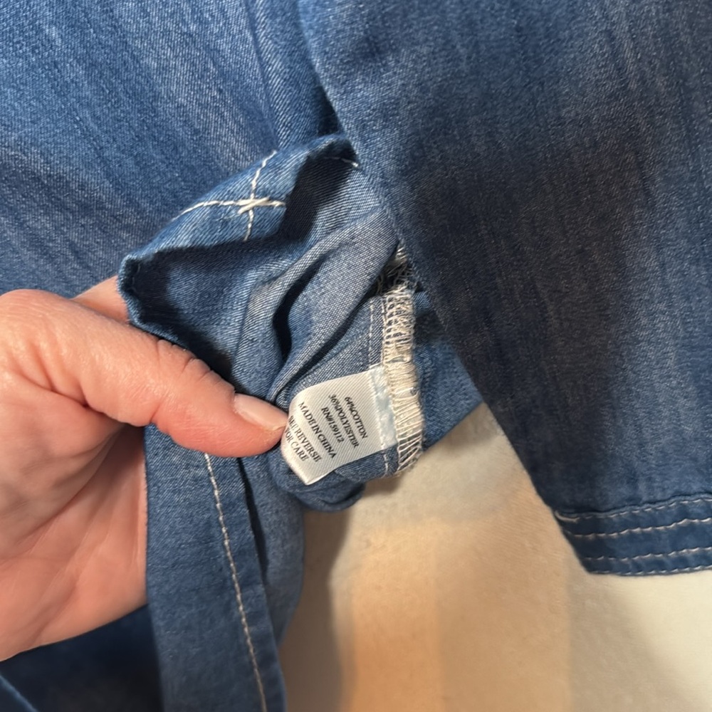 Given Kale Denim Shirt Pearl Button - Picture 7 of 7